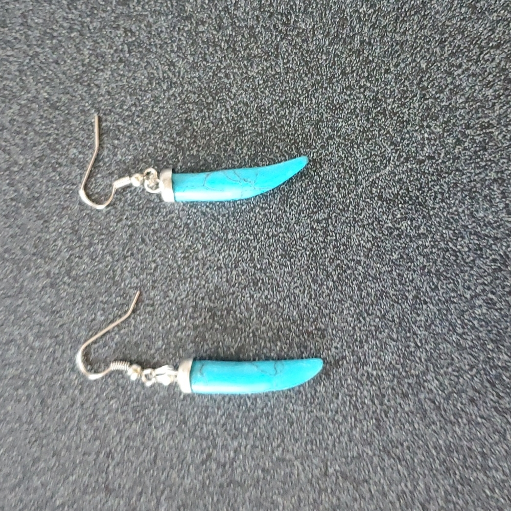 Turquoise earrings. - Picture 9 of 11